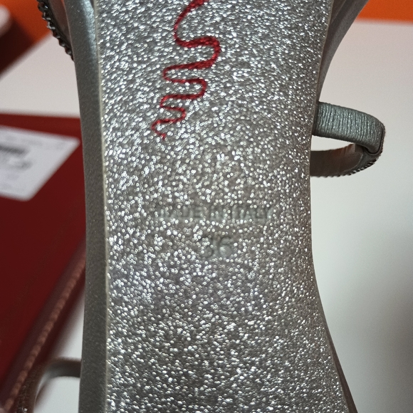 René Caovilla Mini Platform Strass Snake-Wrap Margot Sandals - Picture 13 of 14